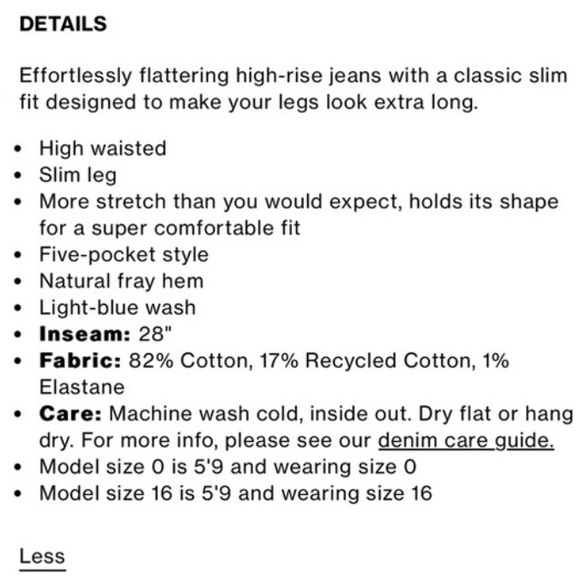 Good American GOOD CLASSIC NATURAL FRAY HEM Jeans Size 12 - Picture 6 of 6